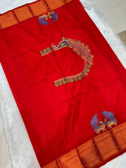 Semi Kalanjali Paithani (Ari work)