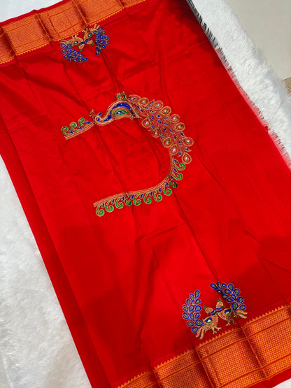 Semi Kalanjali Paithani (Ari work)