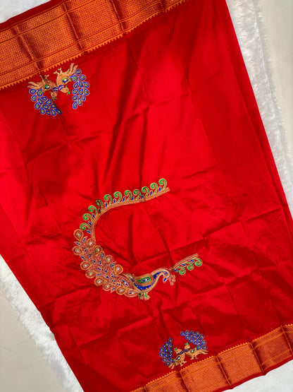 Semi Kalanjali Paithani (Ari work)