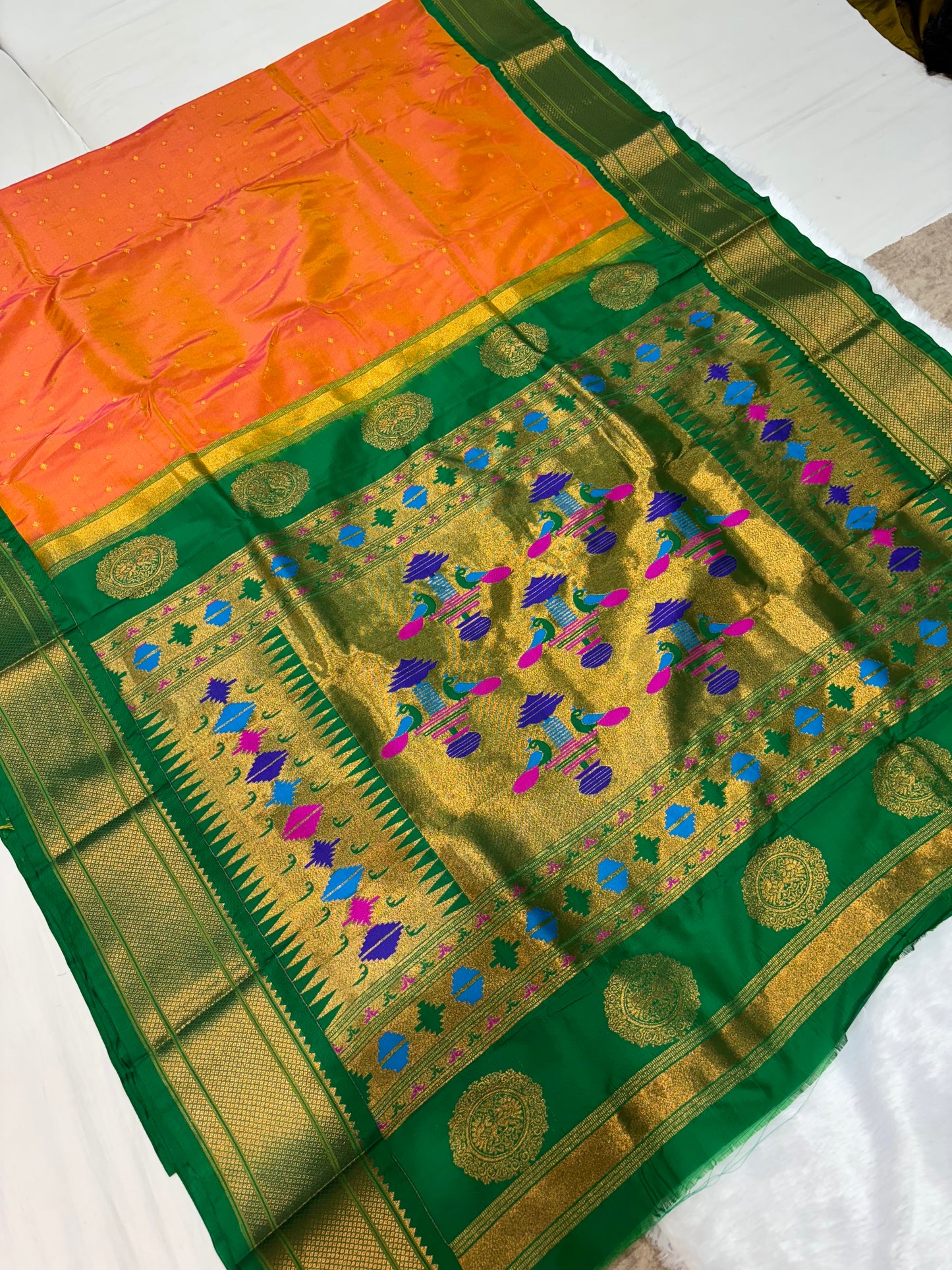 Semi Kalanjali Paithani (Ari work)