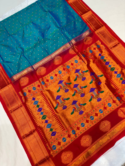 Semi Kalanjali Paithani (Ari work)