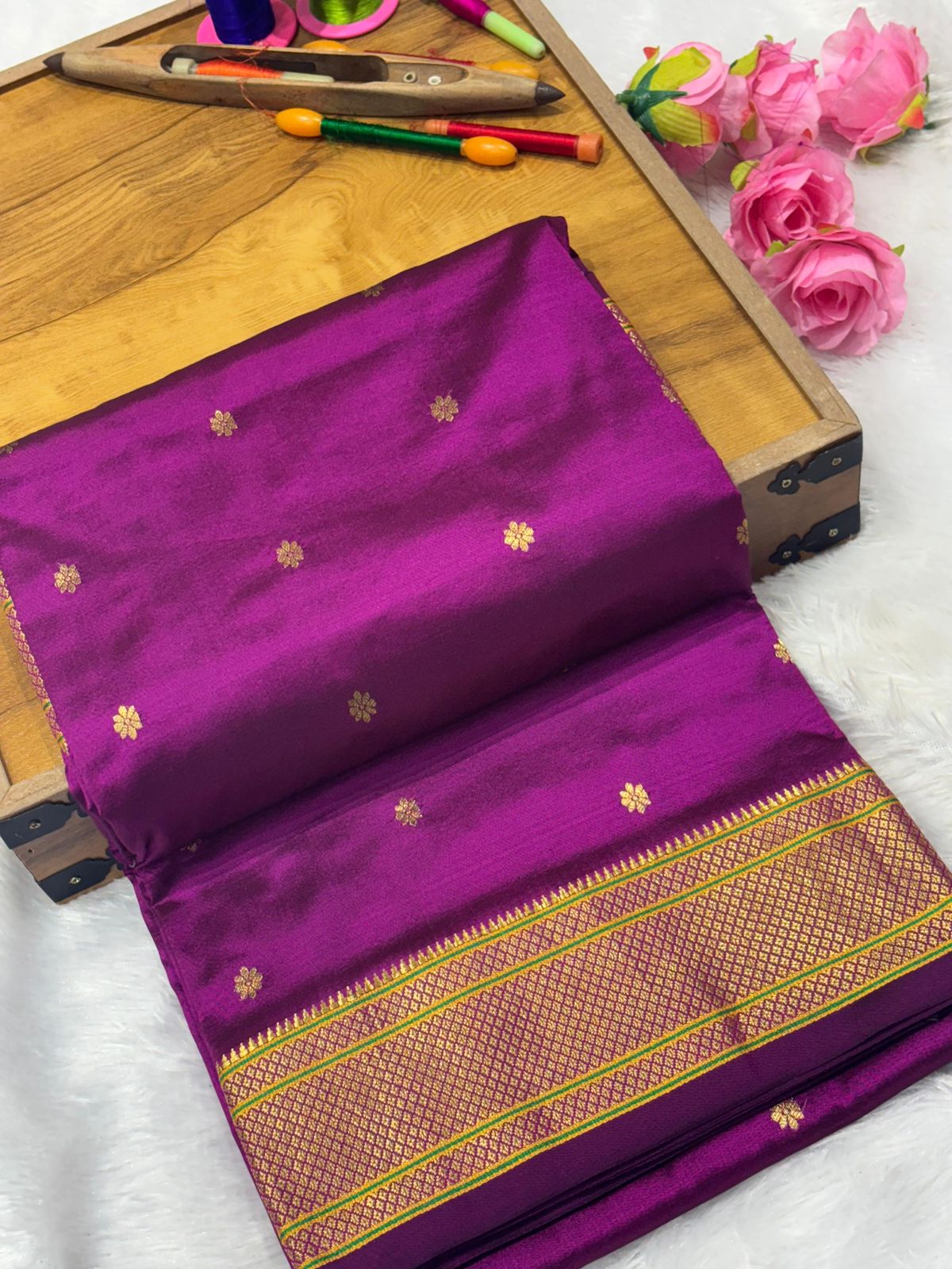 Kalanjali Paithani Pure Silk