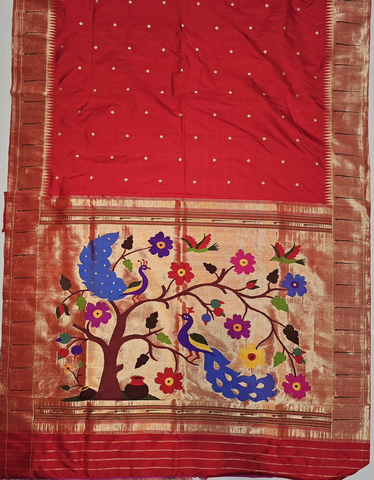 Single Muniya Paithani